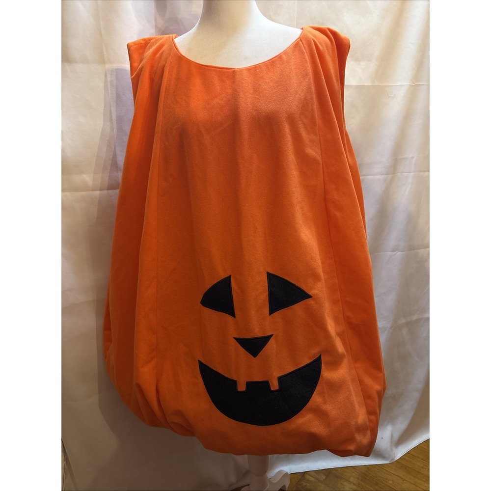 Jack-O-Lantern Pumpkin Adult‎ Costume One Size Fits Most Sleeveless Halloween